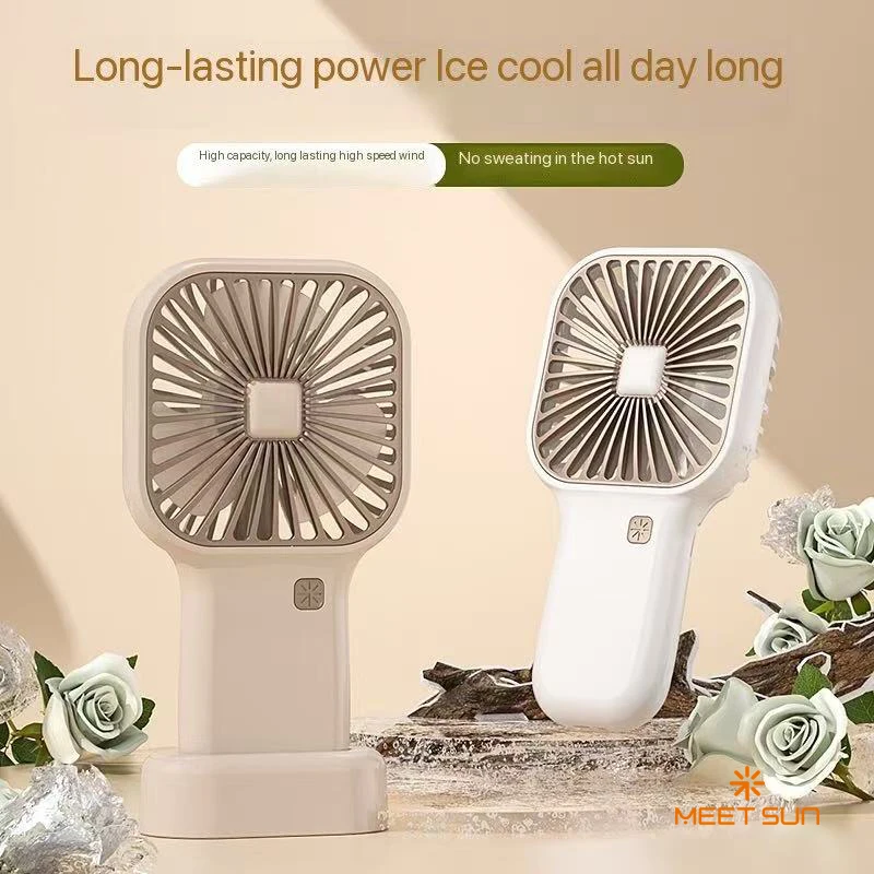 MEET SUN High-Speed Mini Handheld Fan Lightweight USB Rechargeable Portable Fan for Bedroom Outdoor Ideal Lash Fan