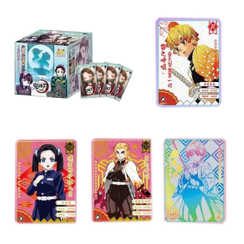 

Demon Slayer Collection Cards Booster Box Boardgame Trading Anime Cards Gifts For Birthday Children