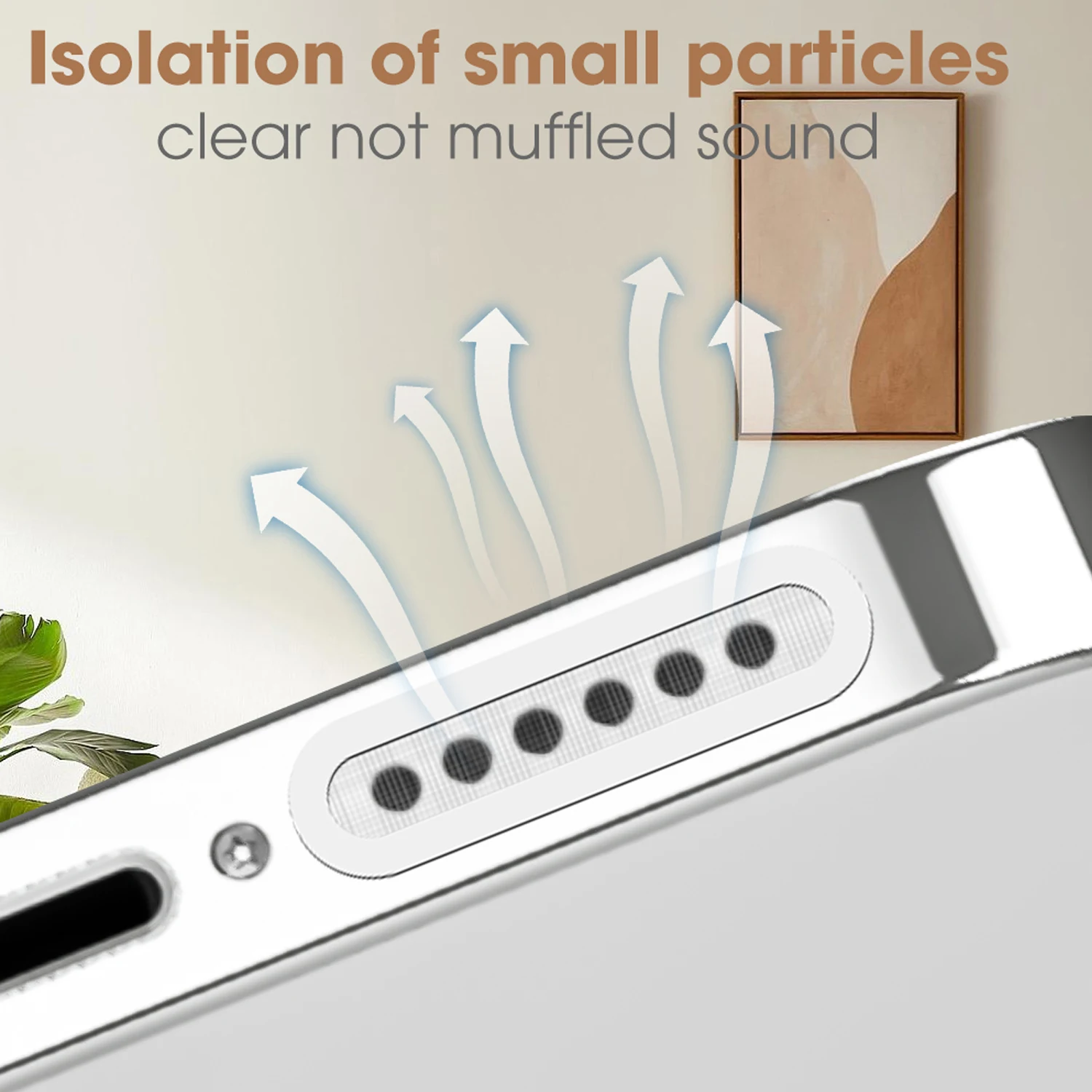 Mobile Phone Speaker Dustproof Net Ultra Thin Clear Dust Proof Self Adhesive Sticker For iPhone 17 17Air 17Pro MAX Protector