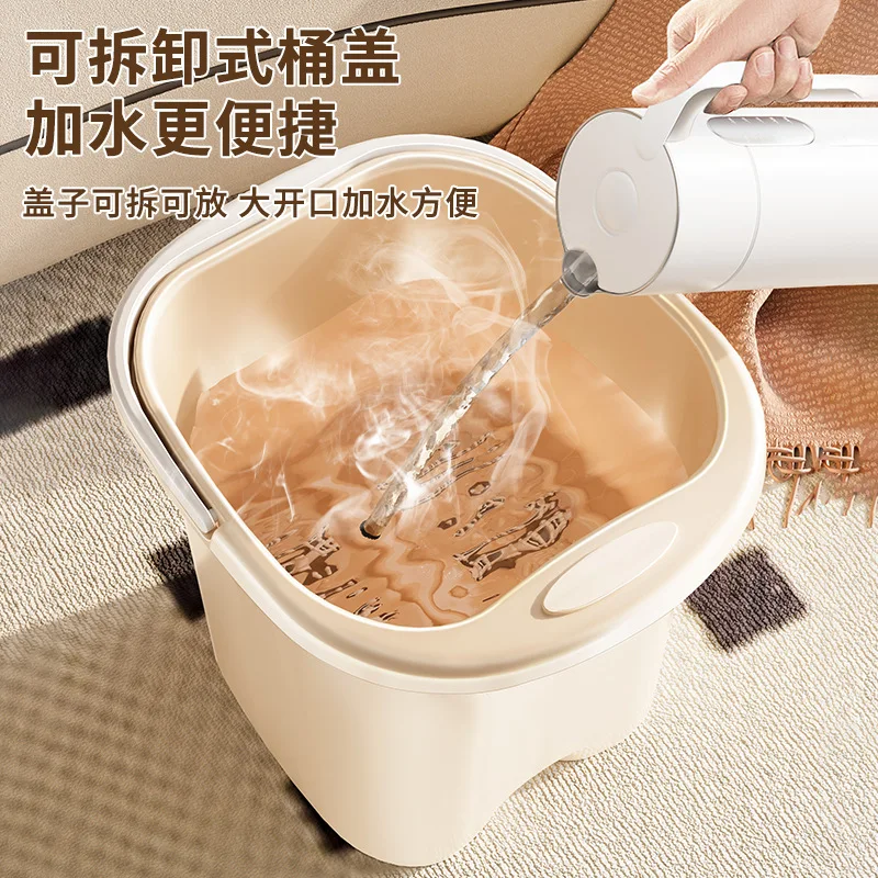 Foot bucket Over calf high and deep thickened Household plastic Over knee foot bath bath Insulation bath