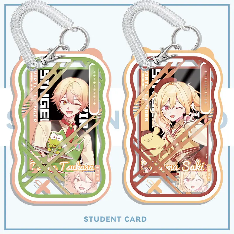 الحب والفضاء العميق أنيمي Otori Emu طالب وجبة مجموعة من البطاقات ID مجموعة حافلة مترو الانفاق بطاقة مجموعات واقية غطاء بطاقة المفاتيح قلادة