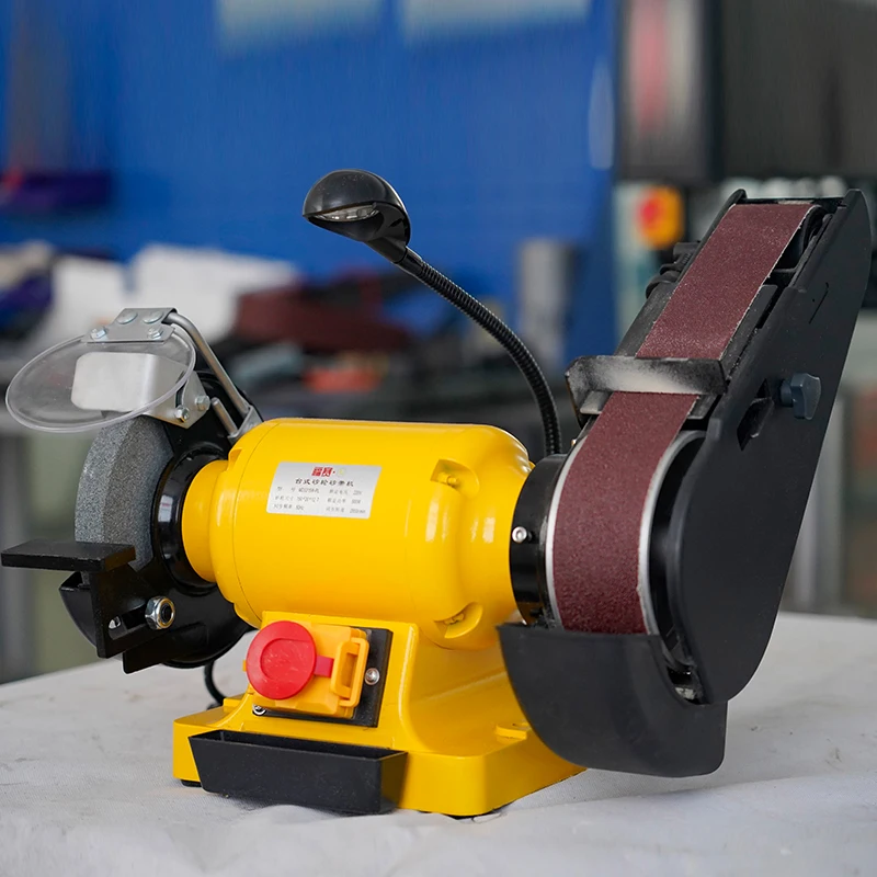 500W 2956rmp Mini Electric Belt Disc Sander MD3215W-PL Industrial Grade Wood Working Machine for Home DIY Use