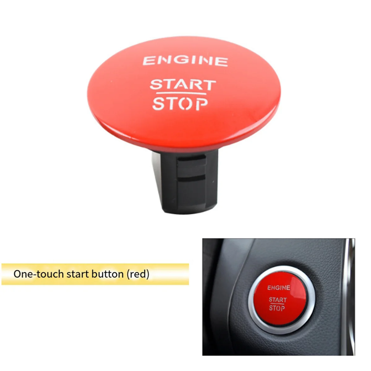 2215450714 Car Keyless Start and Stop One-Button Start Button Switch for Mercedes-Benz All Series Red