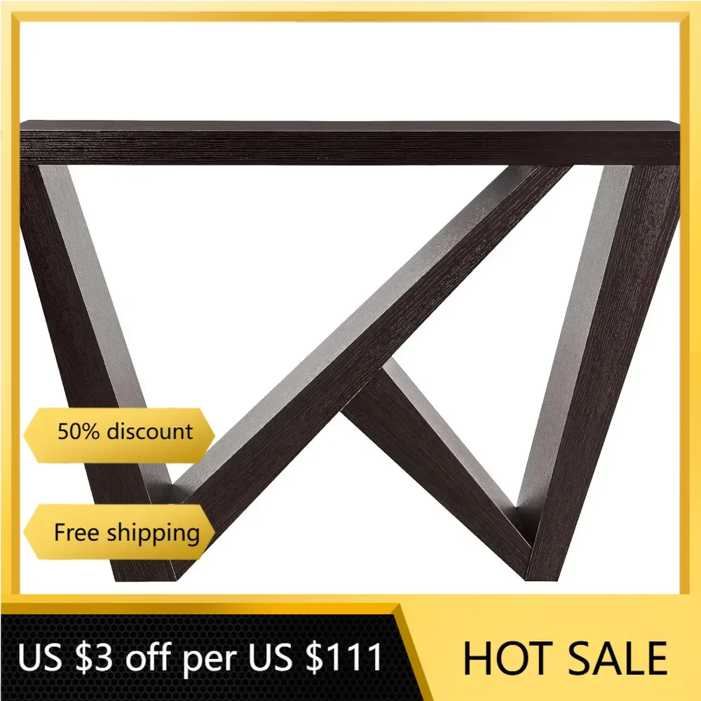 Modern Decorative Accent Console Table with W-Shaped Legs,Wood Entryway Furniture for Living Room, Hallway, Entrance,Small Space