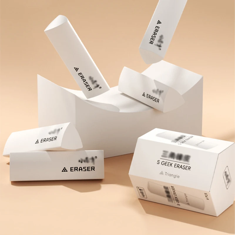 6 Pieces Triangle Eraser, White Soft Pencil Eraser for Writing, Drawing, Sketching, Artistic Use