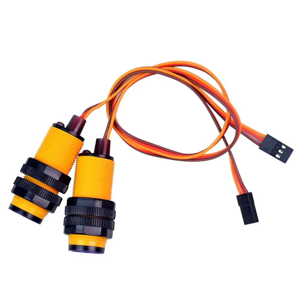 

2 PCS Line Sensor Infrared Obstacle Avoidance Sensor Module Adjustable Distance Photoelectric Switch for Raspberry pi Robot Car