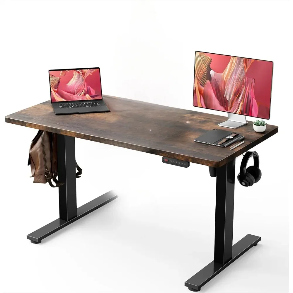 Electric Standing Desk Adjustable - sit Stand up Desk with Cable Management - Memory Preset Adjustable Height Desk