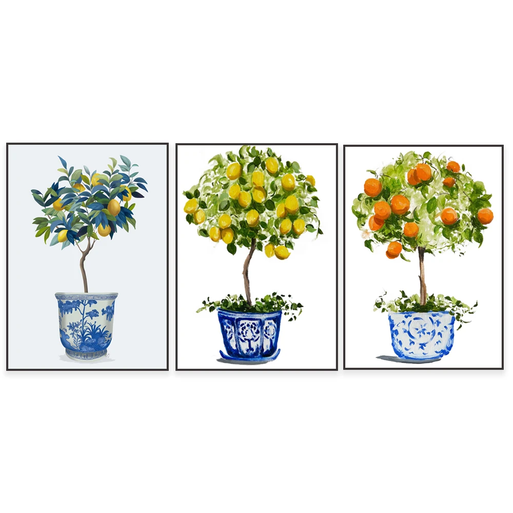 Bringing the Serenity of Chinoiserie Orange and Lemon Prints to Your ...