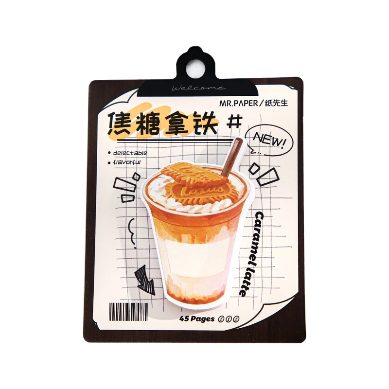 Doce e Mellow Fragrance Series Paper, Creative Simplicity Material Package, Message Paper, Memo Pad, 6 Pacotes por Lote