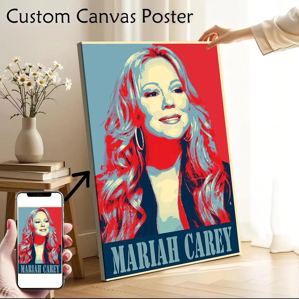 Mariah Carey Hope Canvas Poster Wall Art Customizable High Quality Printed Picture for Wand Deko Living Room Interior Decoration
