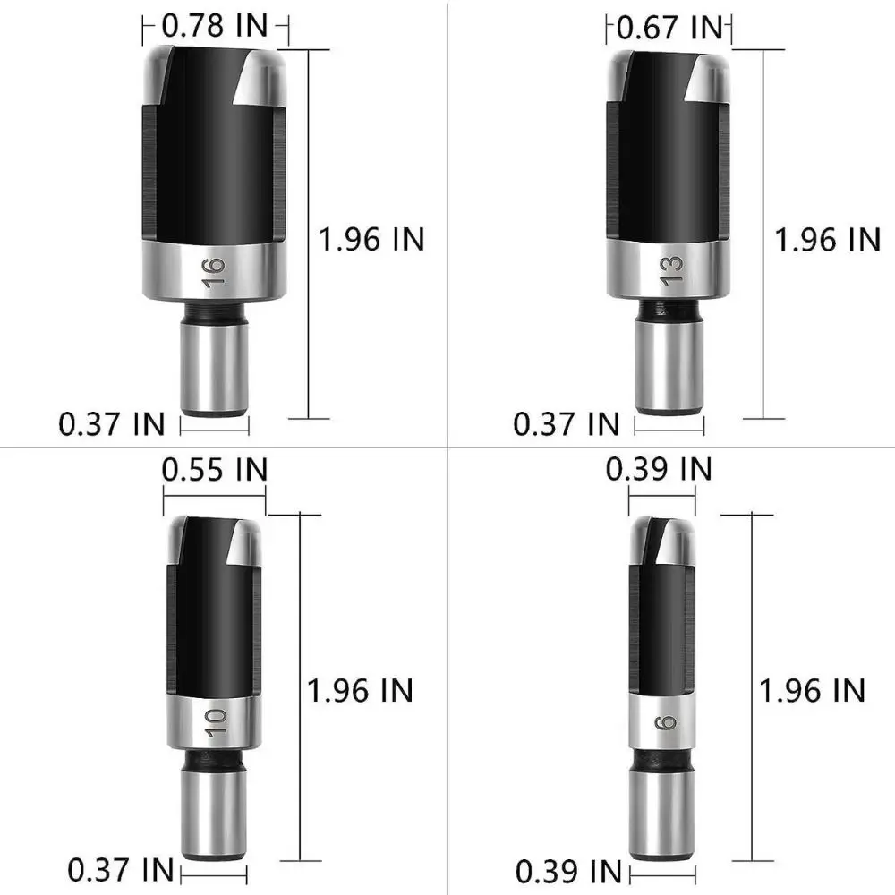 26Pcs Three-point Step Drill Bit Set Efficient Punch Positioner Chamfering Drill Center Punch Chamfer Multi-Size Drilling