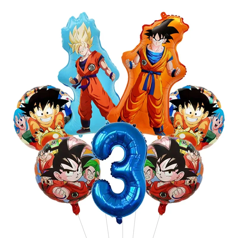 Dragon Ball Z Themen-Bachelor-Party Ballon-Set Vier-Sterne-Folienballon mit Goku-Aufdruck für Anime-Fans Feier – Detail 30