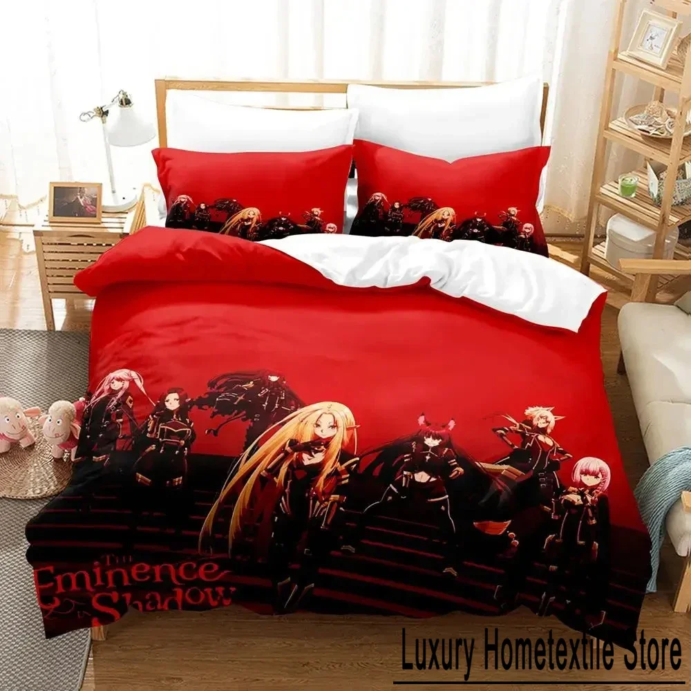 Anime Eminence in Shadow Bedding Set Duvet Cover Bed Set Quilt Cover Pillowcase Comforter king Queen Size Boys Adult Bedding Set