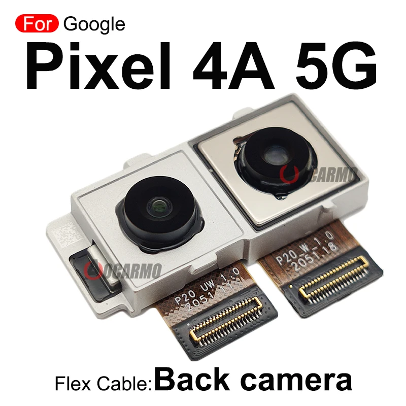 Para google pixel 4a 4g 5g 5a 6a traseira principal traseira ampla câmera e módulo de câmera frontal cabo flexível peças de reposição