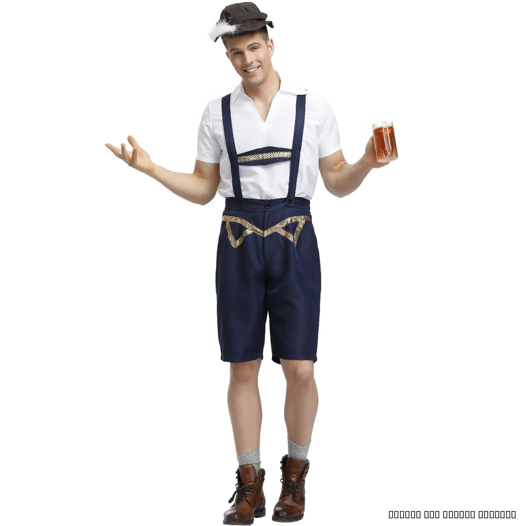 

Мужской костюм для пивного фестиваля Mh Men's Beer Festival COS, брюки для сценических выступлений, костюм на Хэллоуин, мужской комбинезон, традиционный немецкий наряд