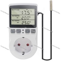 KT3100 Thermostat Digital Temperature Controller Socket Socket Timer Switch Sensor Heating Cooling 16A 220V