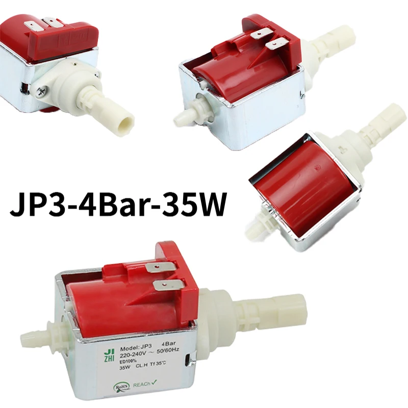 JP1 20Bar / JP2 15Bar / JP3 4Bar AC Plunger Solenoid Pump 35W/48W，for Coffee Maker Steam Iron Floor Washer & Mold Temp Controlle