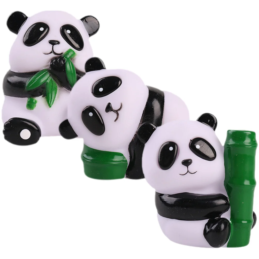 3 pçs panda forma squeeze sensorial alívio do estresse fidget pequeno bonito portátil para crianças festa favores brinquedo de alívio do estresse