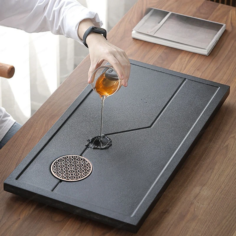 High-Quality Wood Chinese Tray Modern Chahai Home Use Table Japanese-style drainage small dry table household