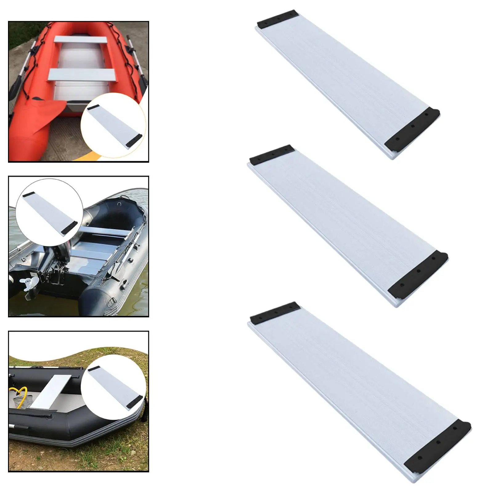 Inflatable Boat Replacement Bench Aluminum Alloy Lightweight Comfortable Design for Rubber Boat Roll Bar Use