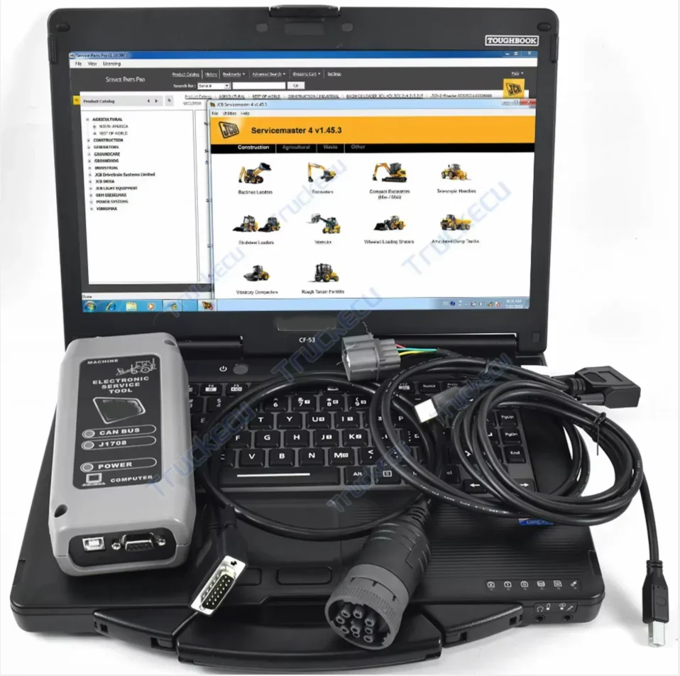 

Construction equipment generator for JCB electronic Service Master for Excavator Heavy duty truck diagnostic scanner+cf53 laptop