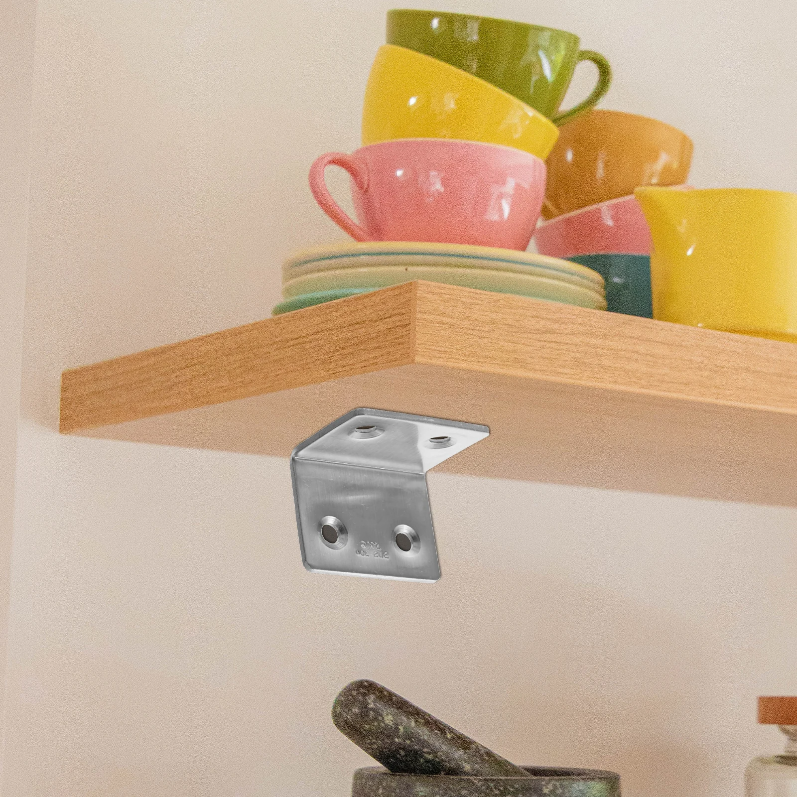 

10 Pcs Stainless Steel Corner Code Degree Angle Bracket Shelf Brackets Clothing Brace Small 304 for Shelves Furniture Accessory