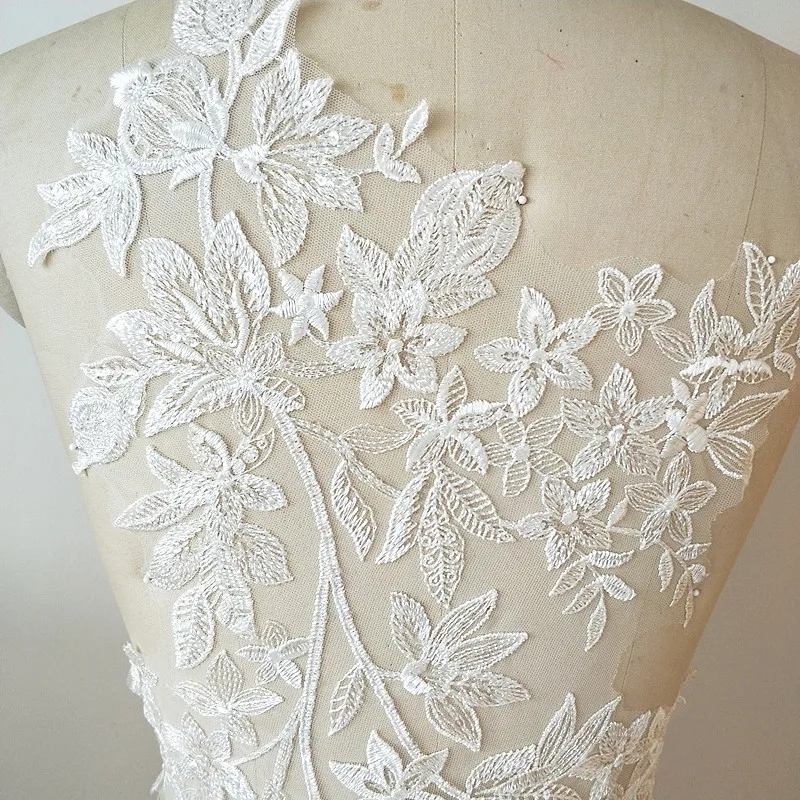 New Sequin Embroidery, Lace Flower Stickers, Embroidery Patches, Handmade DIY Wedding Clothing, Background Decorative Fabrics