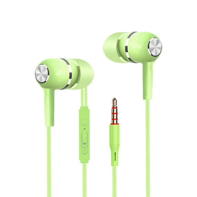 

High-Quality In-Ear Wired Headphones With Mic For Phones - Bass HiFi Stereo Sports Heavy Bass Wired Earphones Wire Control