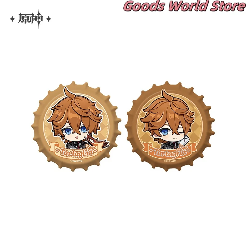 متوفر في المخزون Tartaglia حلقة الأذن قلادة شارة الاكريليك اللوحة مجلد Genshin تأثير Tartaglia تأثيري حلي أنيمي هدية الهالوين #4