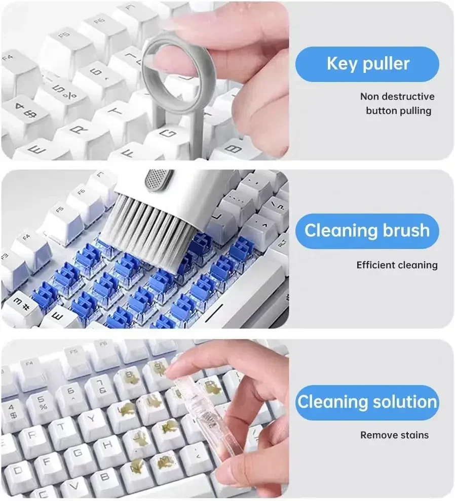 Multifunctional Cleaning Kit Laptop Keyboard Cleaning Brush Mobile Phone Screen Cleaning Bluetooth Headset Cleaning Pen view 5