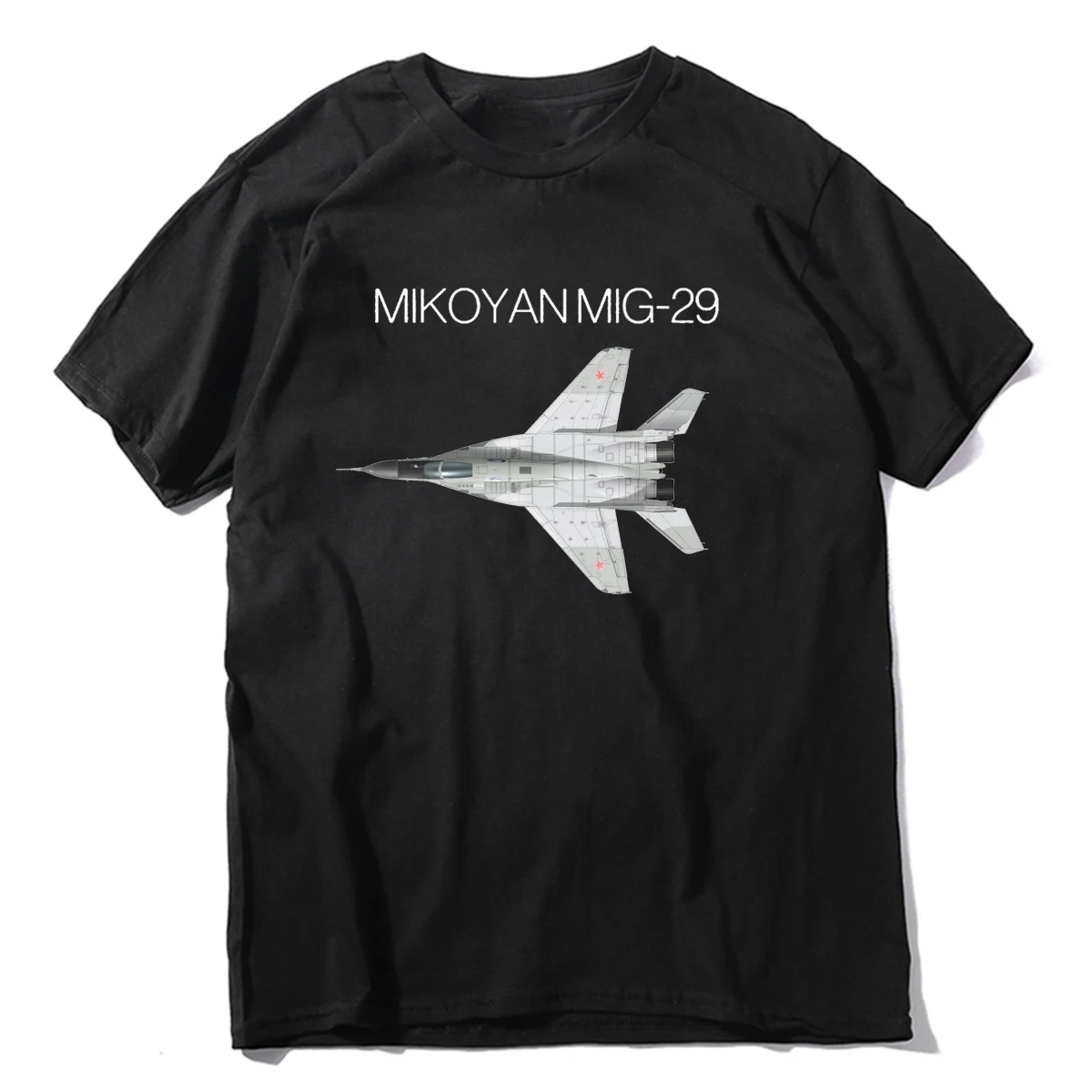 Russian Mikoyan MIG-29 Fighter Men  Cotton O-Neck Short Sleeve  Oversized Streetwear Tees