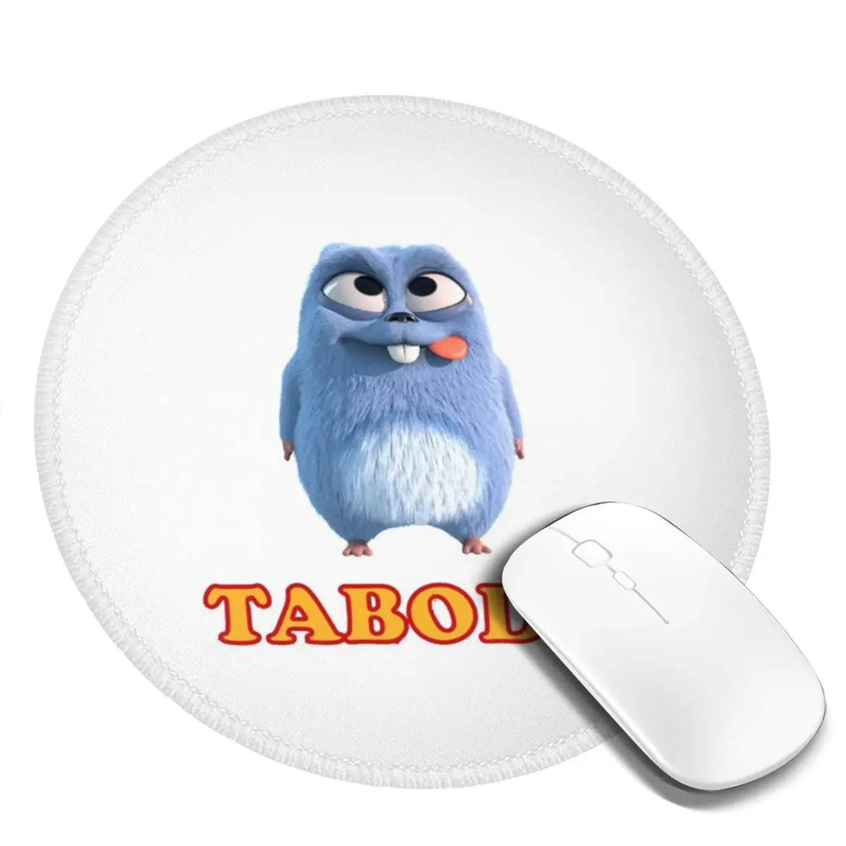 

Funny Happy Solo Alone Hungry Delicious Cartoon Round Mouse Pad Computer Keyboard Mouse Mat Gaming Laptop Desk Mat