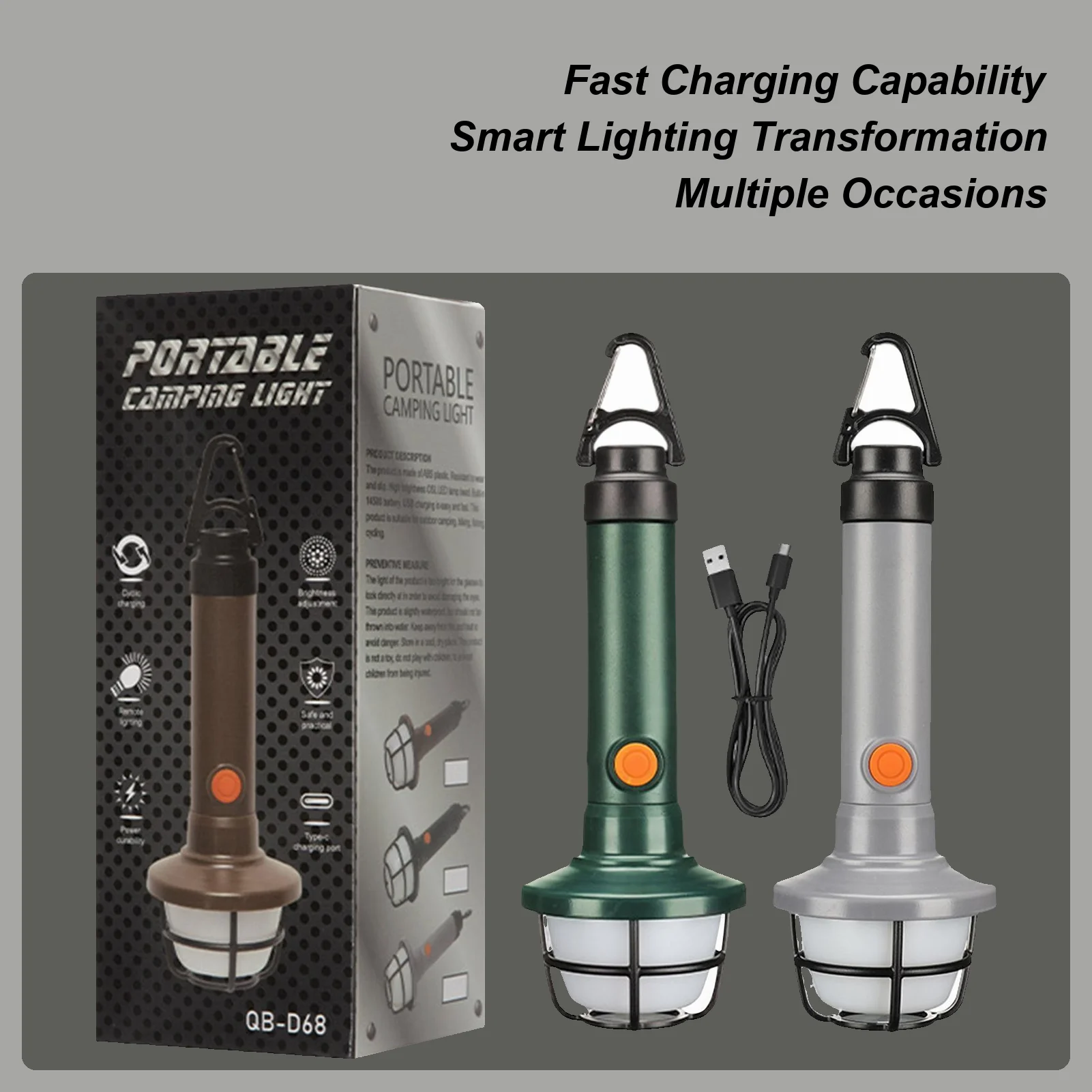 

Lanterns For Power Outages LED Portable Multifunctional Camping Flashlight Night Riding Accessories For Security Lighting