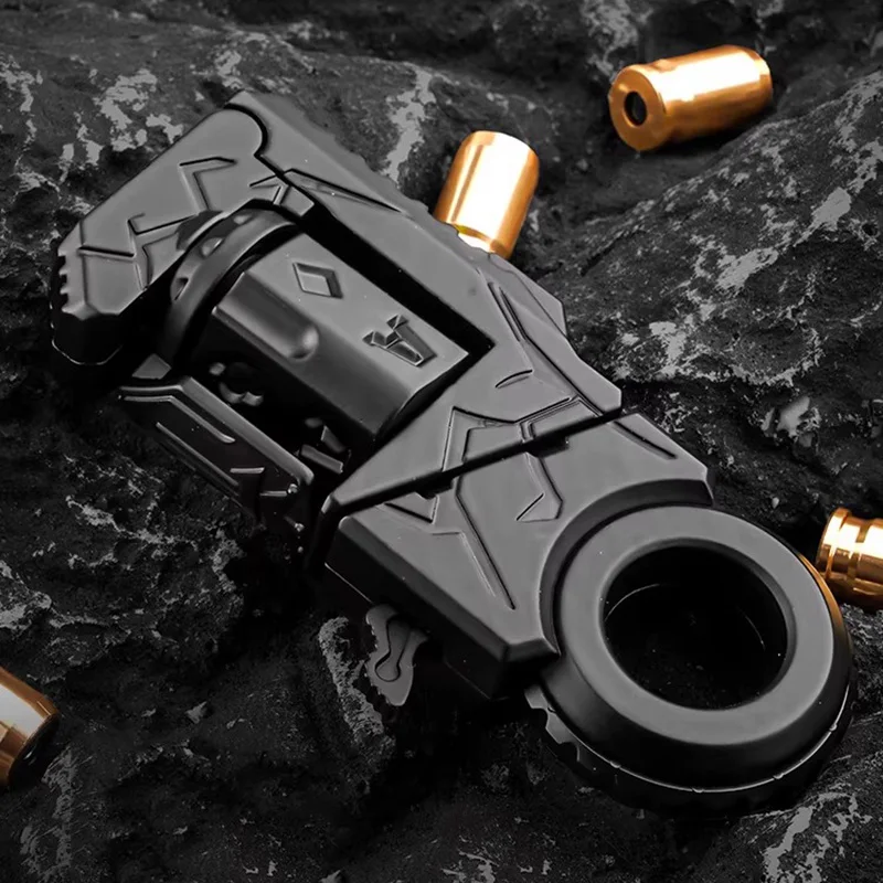 Metaallegering Pistoolset Leuk Fidget Speelgoed EDC Shell-uitwerpend Schieten Zintuiglijk Speelgoed Kantoor Stress Fidget Spinner Cool Cadeau