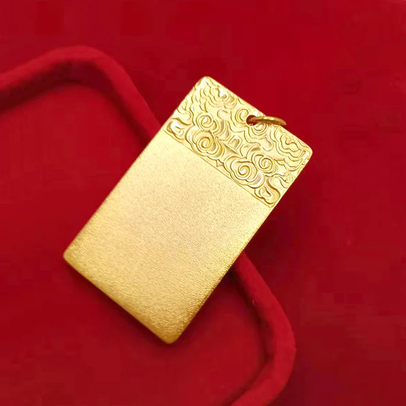 Locket - Trendy Chinese-style Men's and Women's Version - Amulet for Protection and Good Luck 9999gold