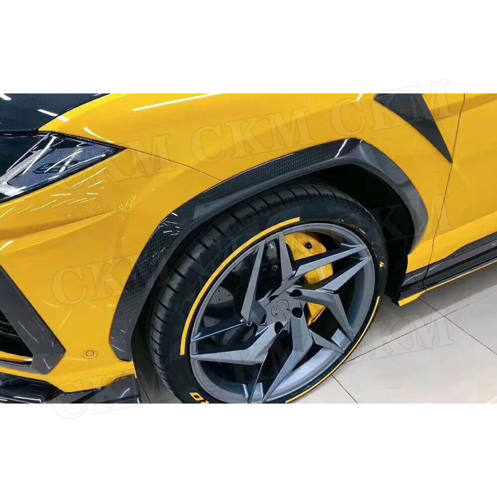 Dry Carbon fiber body Kit Bumper Guard Front Lip Rear Diffuser Spoiler Side Skirts Trunk Trims case For Lamborghini Urus