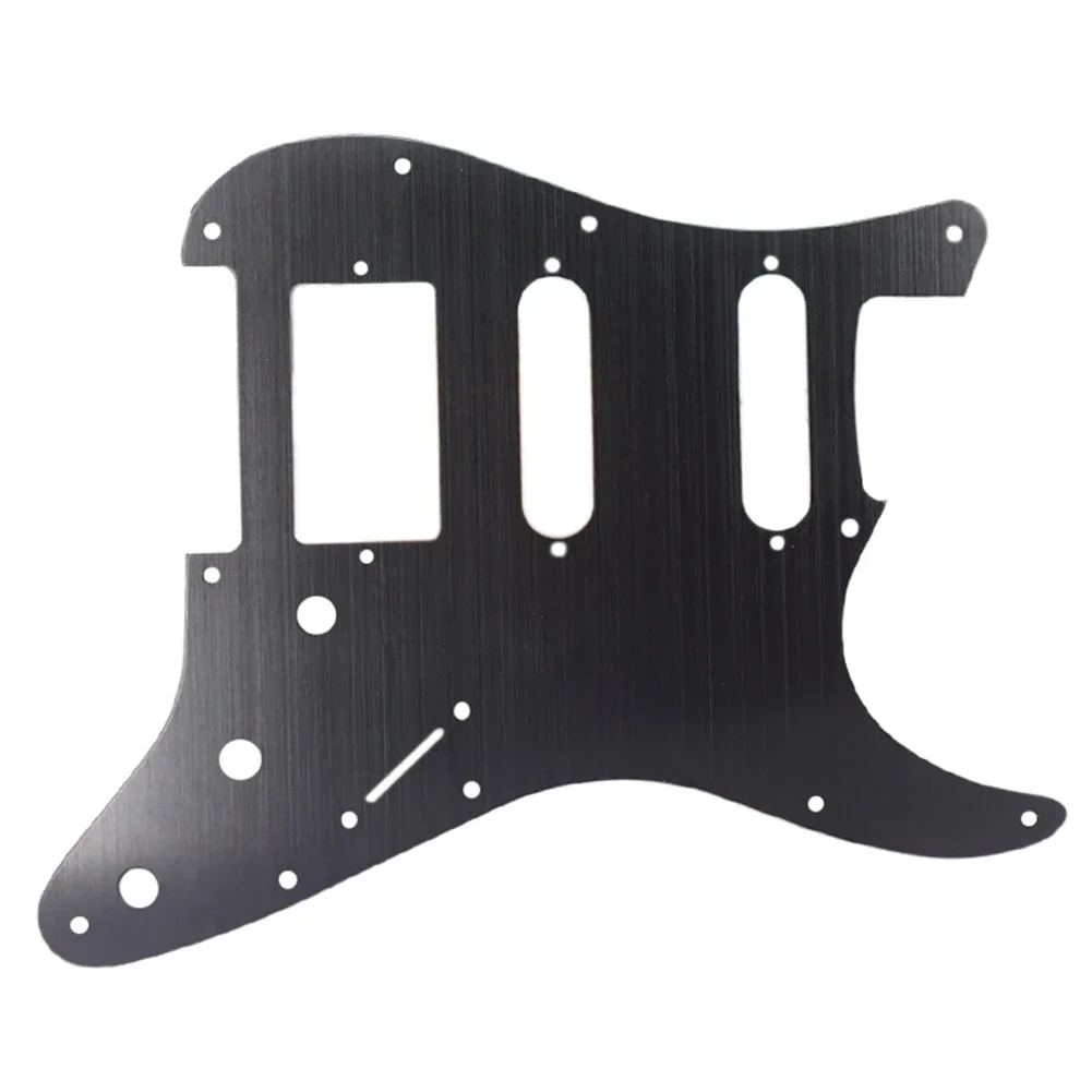 Metal Guitar Pickguard Scratch Plate 11 Holes for SSH Electric Guitar Aluminum Replacement Designed for Standard Body Fitment