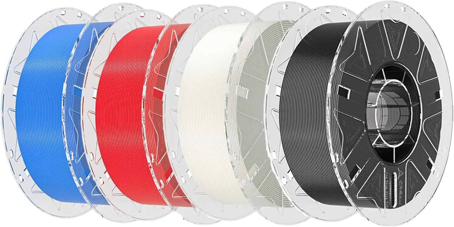 

4-Color PLA Filament Bundle 1.75mm, High Speed 30-600mm/s, 4x1kg Spools, Multi-Color Pack for Most 3D Printers