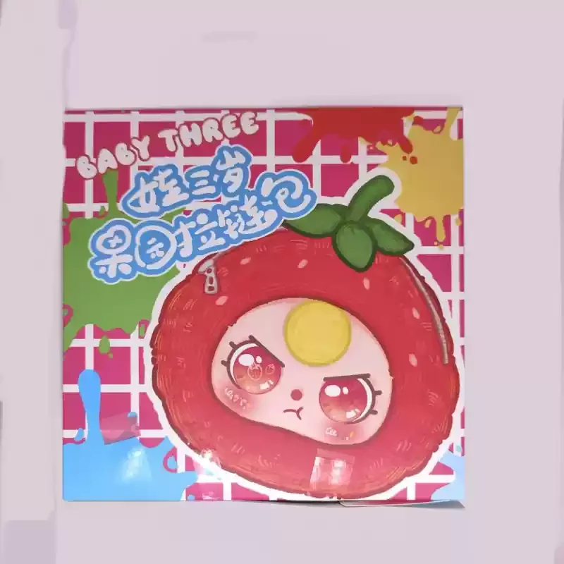 

Hot 100% Authentic Baby Three Orchard Zipper Bag Fruits Series Blind Box Trendy Cute Doll Pendant Toy for Birthday Gifts