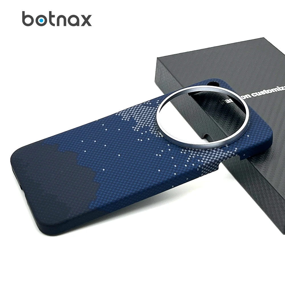 Magnetic Carbon Fiber for Vivo X500 Pro Max Case Light Weight Anti-Scratch X500 Pro Aramid Kevlar Cover Slim Skin Funda Coque