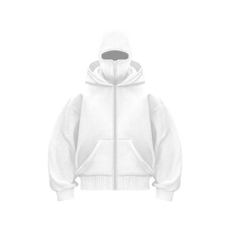 Fall/Winter Large Size Casual Hooded Sweatshirt for Men And Women with Hooded Face Mask Loose Fit Fashion Sportswear