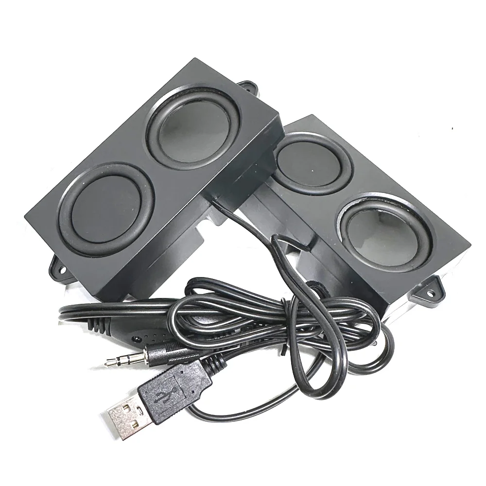 USB Small Soundbos Stereo Mega Bass Portable Speaker Computer Advertising LCD Audio Multimedia Desktop Audio DIY Small Speaker