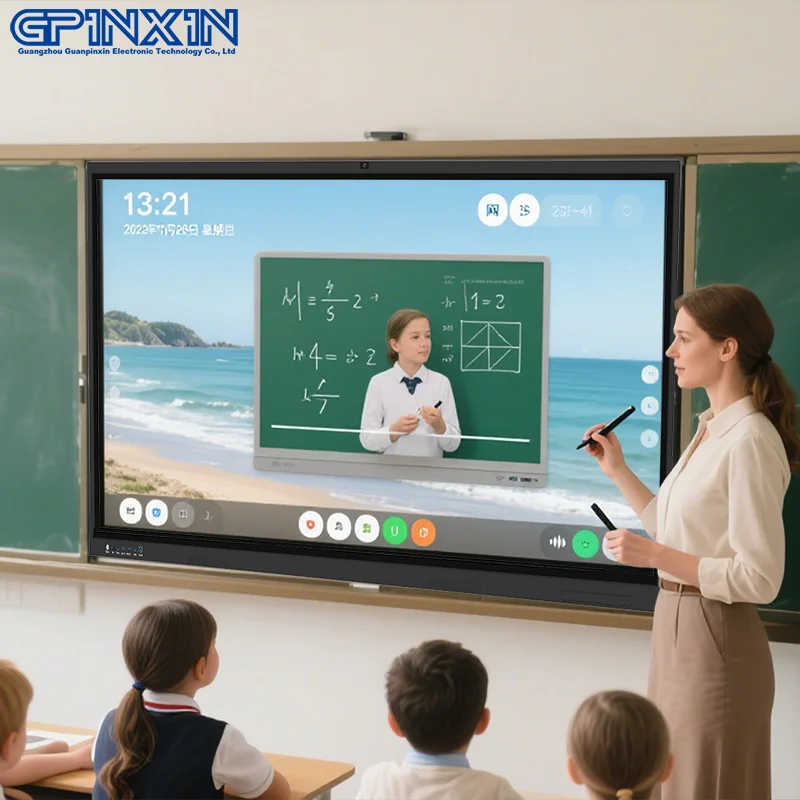 55 65 85 86 98 Inch Interactive Whiteboard LCD Display Touch Screen Digital Flat Panel Digital Smart White Board For Classroom