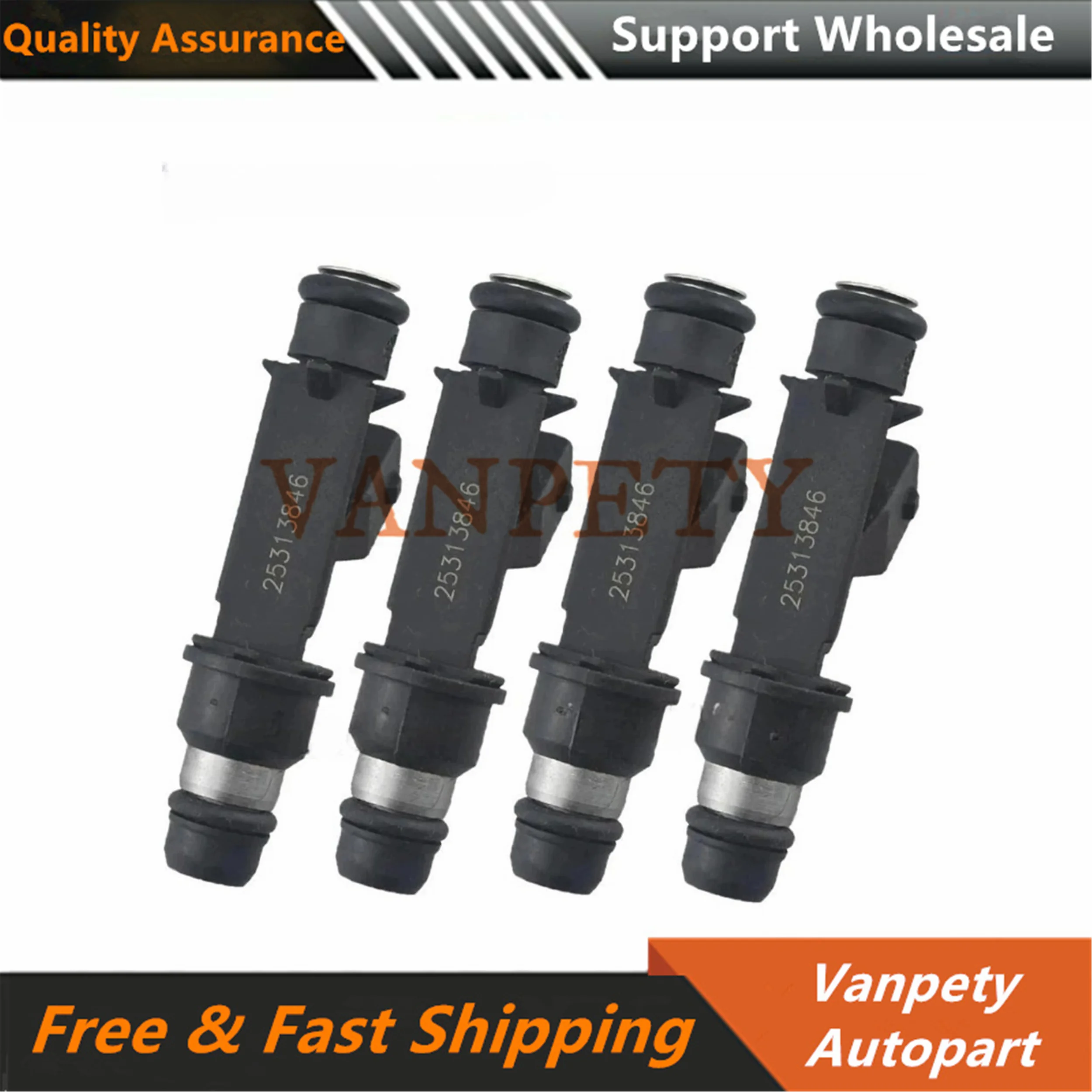 

4Pcs New Fuel Injector 25343299 25313846 2884466 25313846 for Opel ASTRA H (L48) 1.6 1.8 Zafira Z16XEP