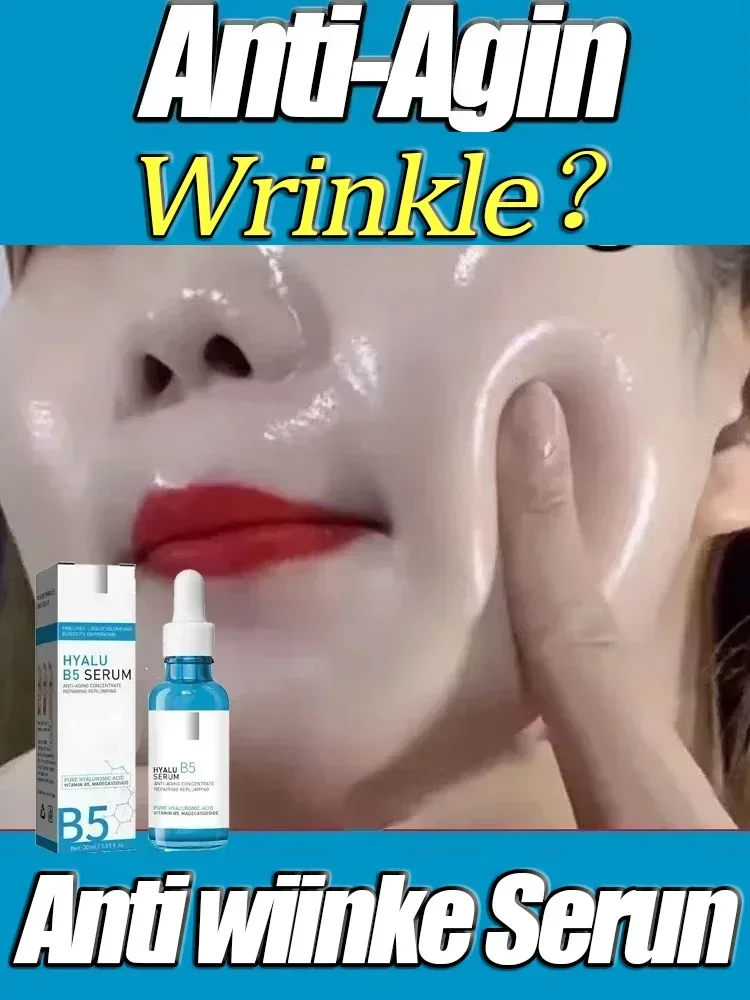 Pure Hyaluronic Acid Facial Serum Anti Wrinkle Aging Face Lift Tightening Reduce Eye Finelines Moisturizing Korean Cosmetics