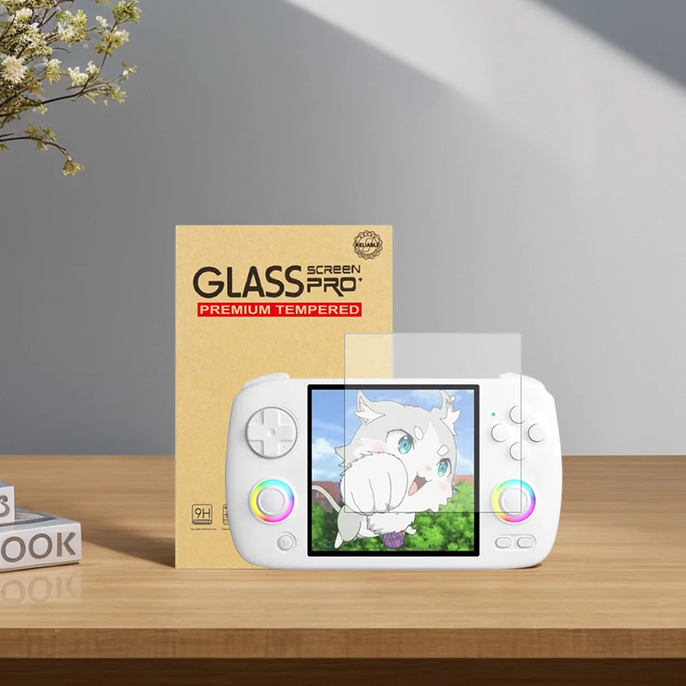 

Защитная пленка для экрана 9H HD, защита от царапин, портативная защитная пленка для экрана игровой консоли Anbernic RG CubeXX, игровые аксессуары