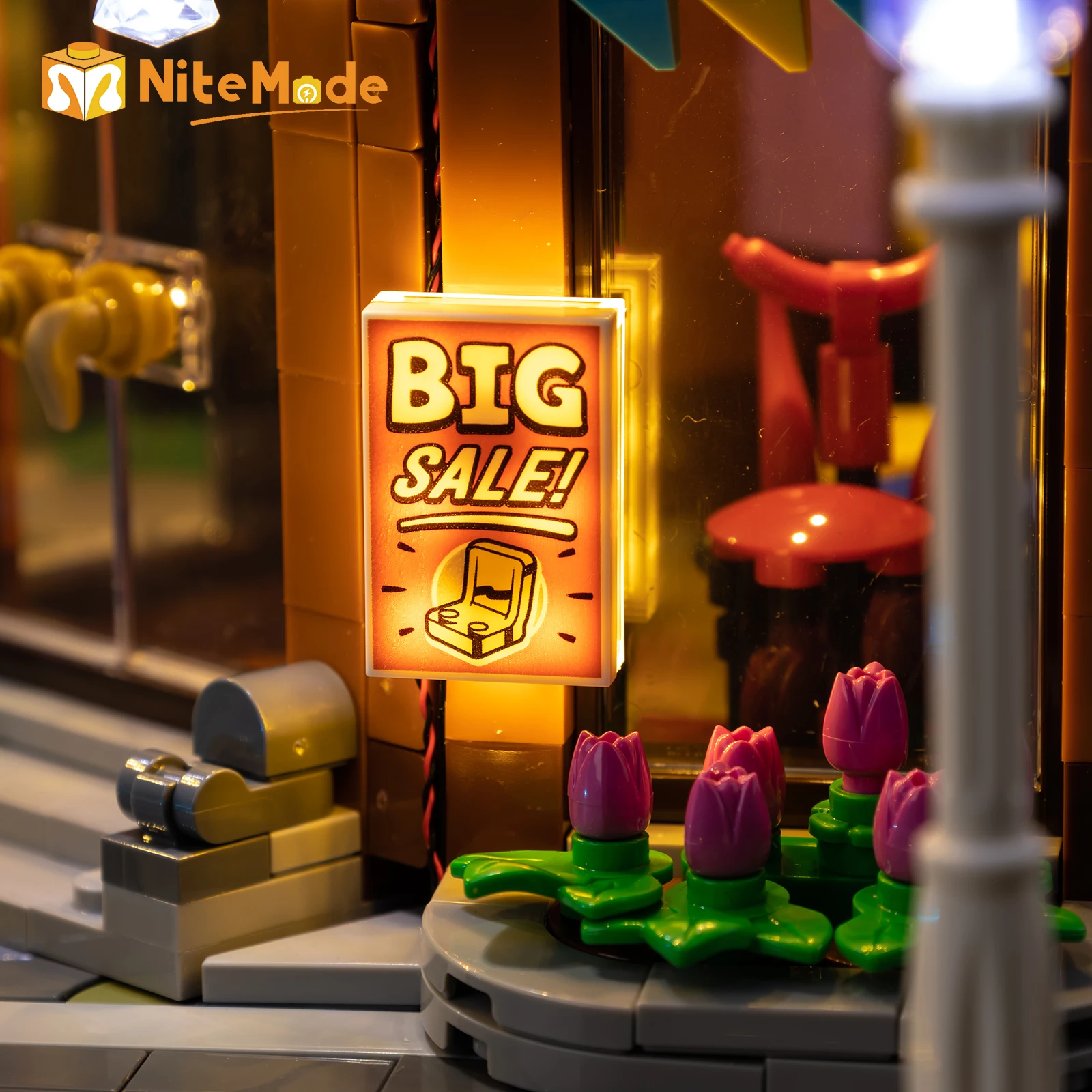 Led Light Set Suitable for LEGO Shopping Street 11371 Building Blocks