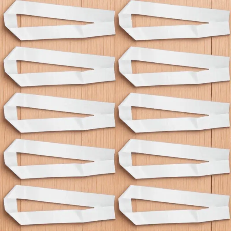 

10Pcs Blank Satin Sash Plain Etiquette Bands Birthday Shower Hen Party DIY Celebration Accessories Size