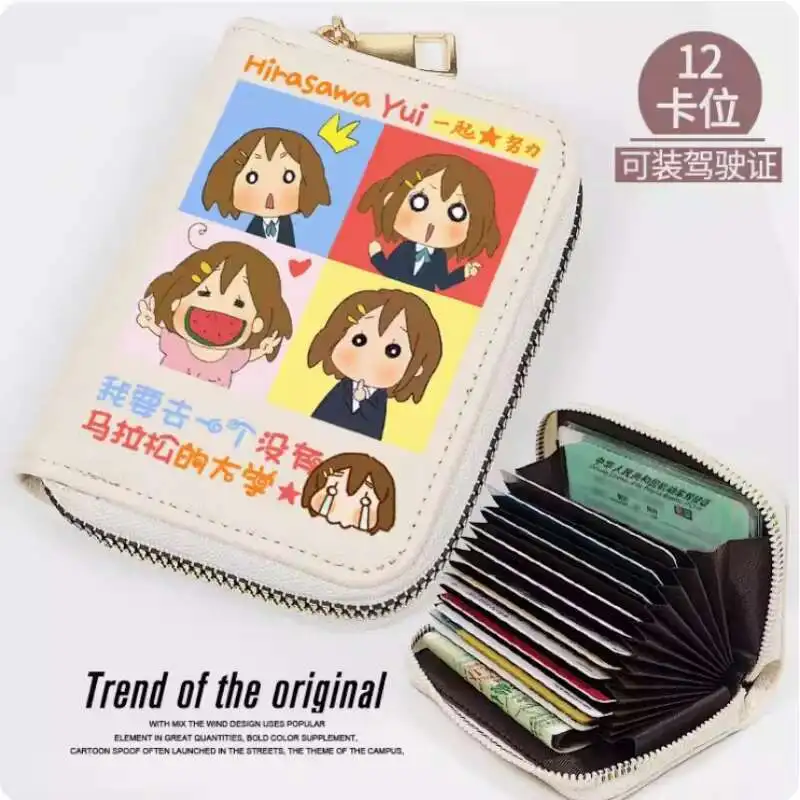 

Аниме K-ON Hirasawa Yui модный кошелек из искусственной кожи кошелек для карт монета на молнии держатель для денег сумка косплей подарок B717 аниме