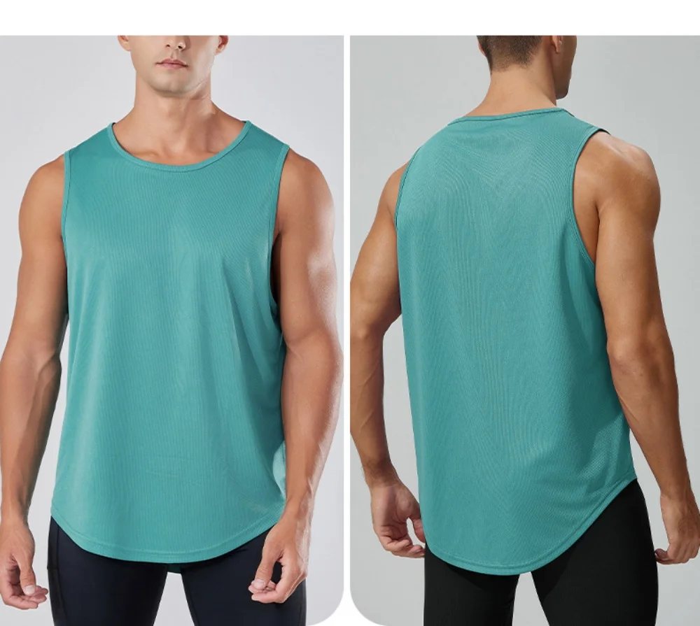 

Breathable Quick Dry Sports Vest for Men Tight Fit Running Basketball Gym Workout Summer Training Stretchy Sleeveless Top